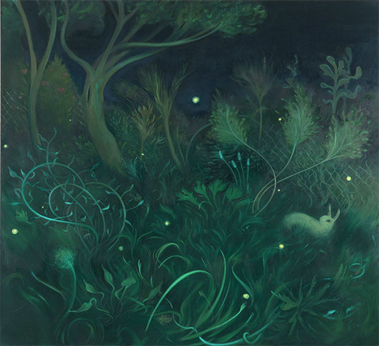 Inka Essenhigh  The Grass at Night in July